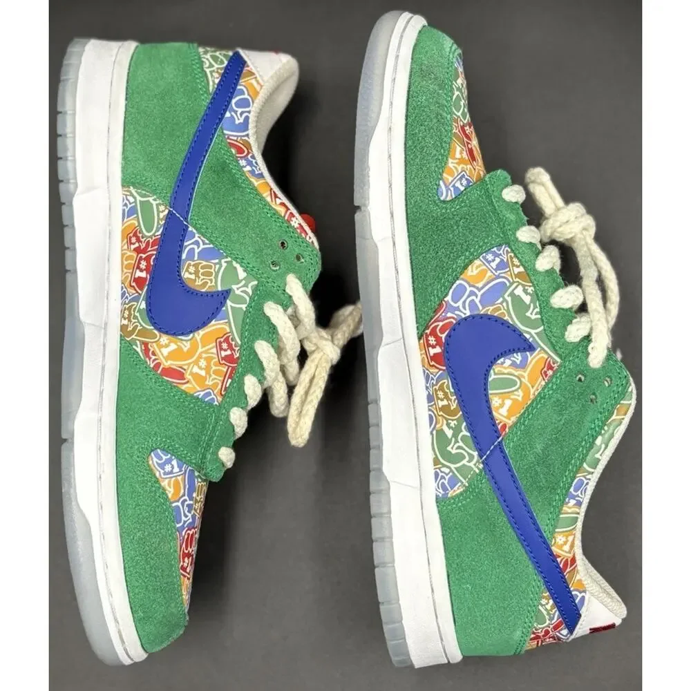 Nike Dunk Low “Foam Finger” Size 7 Pre-Owned Boys/Girls Kids Sneaker